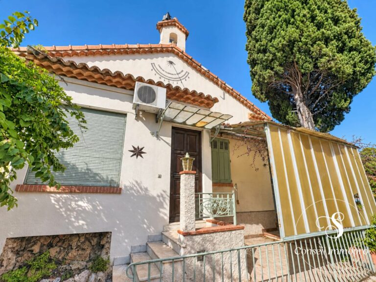LE CANNET – MAISON INDIVIDUELLE À RÉNOVER AVEC DÉPENDANCE, JARDIN ET GARAGE